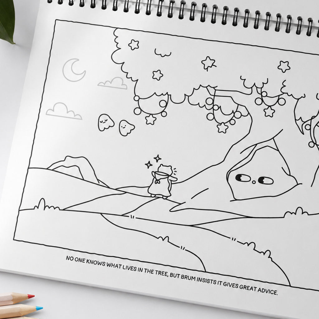 The Tiny Quests Coloring Book vol.1 — Physical Version