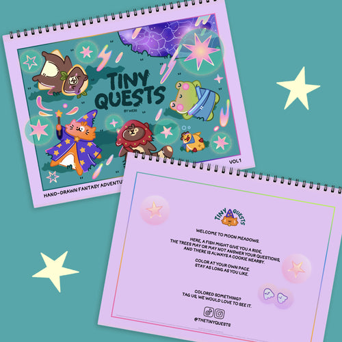 The Tiny Quests Coloring Book vol.1 — Physical Version